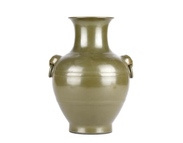 Chinese Tea Dust Glazed Vase
