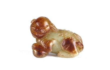Chinese Carved Jade Foo Dog