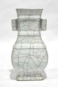 Chinese Celadon Crackle Vase