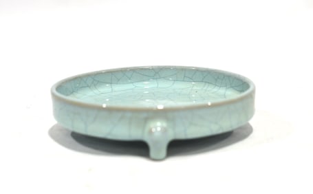 Chinese Celadon Crackle Glazed Dish