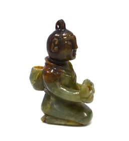 Chinese Greenish Jade Figure