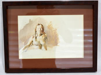 Andrew Wyeth(1917-2009) Watercolor Drawing