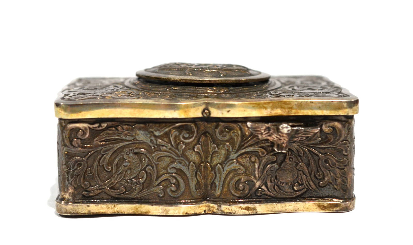 Antique Silver Singing Bird Box Auction