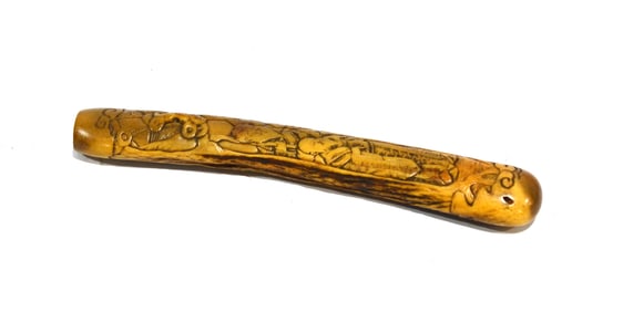 An Antelope Horn Pipe Holder