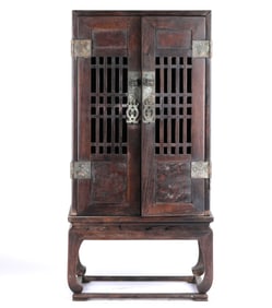 A Zitan Two Doors Table Cabinet