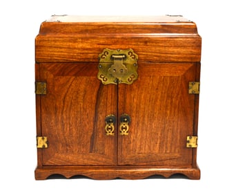 Chinese Huanghuali Wood Table Cabinet