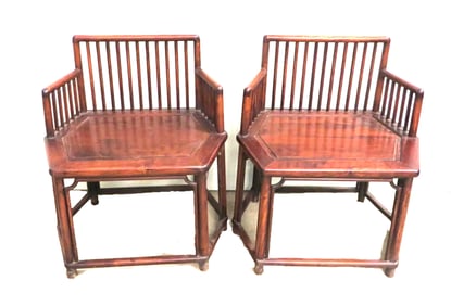Pr Chinese Huanghuali Hexagonal Chairs