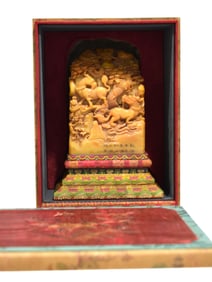 Large Chinese Yellow Soapstone Seal