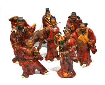 Eight Immortals Porcelain Figures