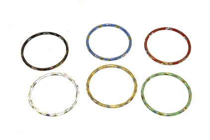 Six Cloisonne Bangles