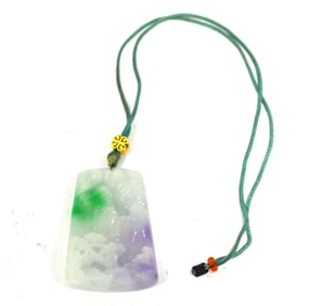 A Green & Lavender Pendant