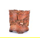 A Finely Carved Bamboo Brushpot