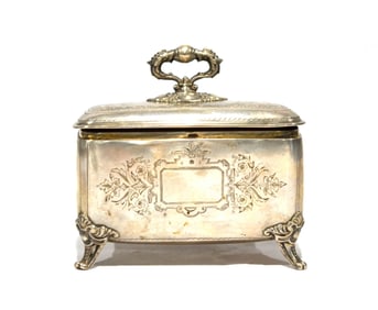 Antique Judaica Silver Etrog Box