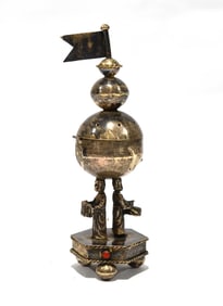 Antique Russian Silver Figural Spice Box