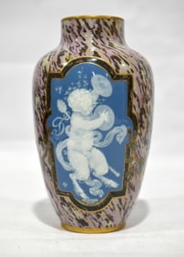 Rare Sevres Pate-Sur-Pate Vase