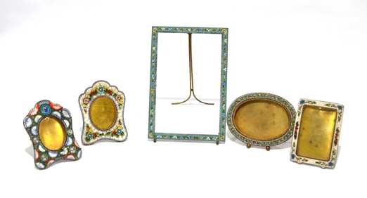 Five Micro Mosaic Picture Frames