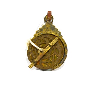 Antique Persian Islamic Brass Astrolabe