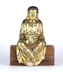 Chinese Gilt Bronze Buddha Figure