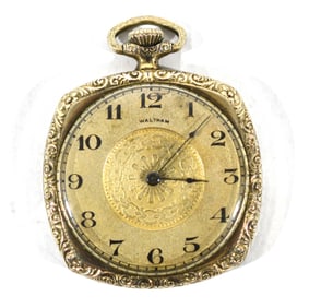 Art Deco Waltham Square Pocket Watch