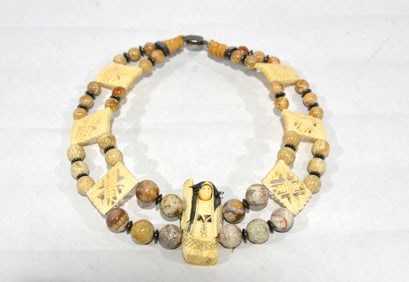 Japanese Necklace w Netsuke