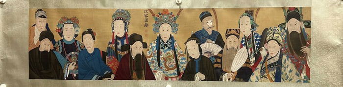 Chinese Painting of Chinese Opera Characters