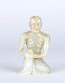 Chinese Carved Celadon Jade Figure