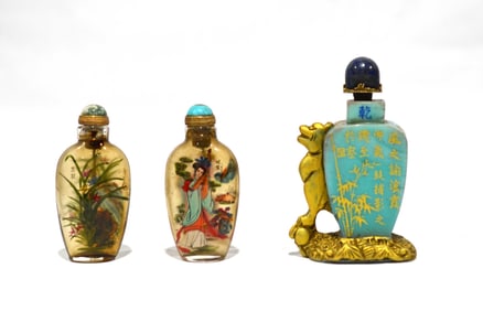 Three Chinese Snuff Bottles