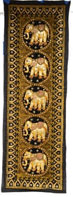 Indian Textile w Elephant
