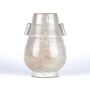 Chinese Celadon Crackle Vase