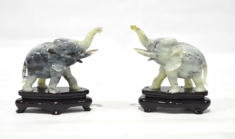 Pr Chinese Light Green Elephants
