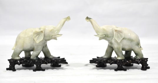 Pr Chinese Jade Elephants