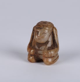 Old Chinese Brown Jade Figure