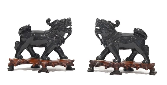 Pr Chinese Black Stone Mythical Beasts