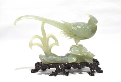 Chinese Carved Jade Bird Figure