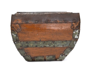 Chinese Brass Mounted Basket