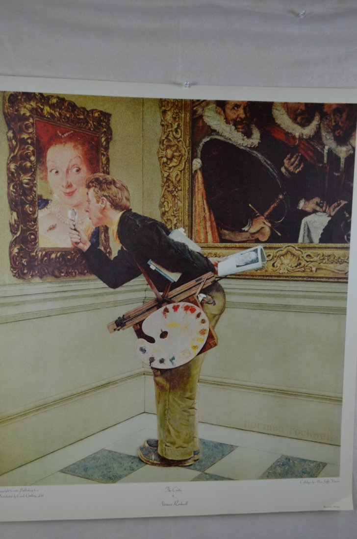 Norman Rockwell, "The Critic", Collotype, 1955: Norman Rockwell, "The Critic", 1955 collotype. Image:31"x28"