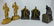 METALWARE Five pieces of bronze or other metal