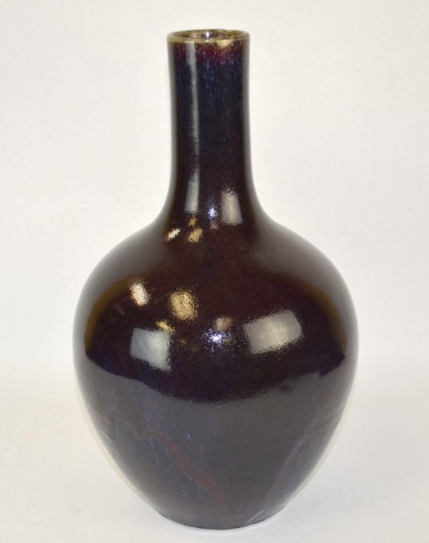 Chinese Flambe Glaze Bottle-Shaped Vase (1 of 6)