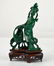 Chinese Carved Malachite Lady With Basket of Fish