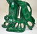 Chinese Carved Malachite Lady With Basket of Fish - 6