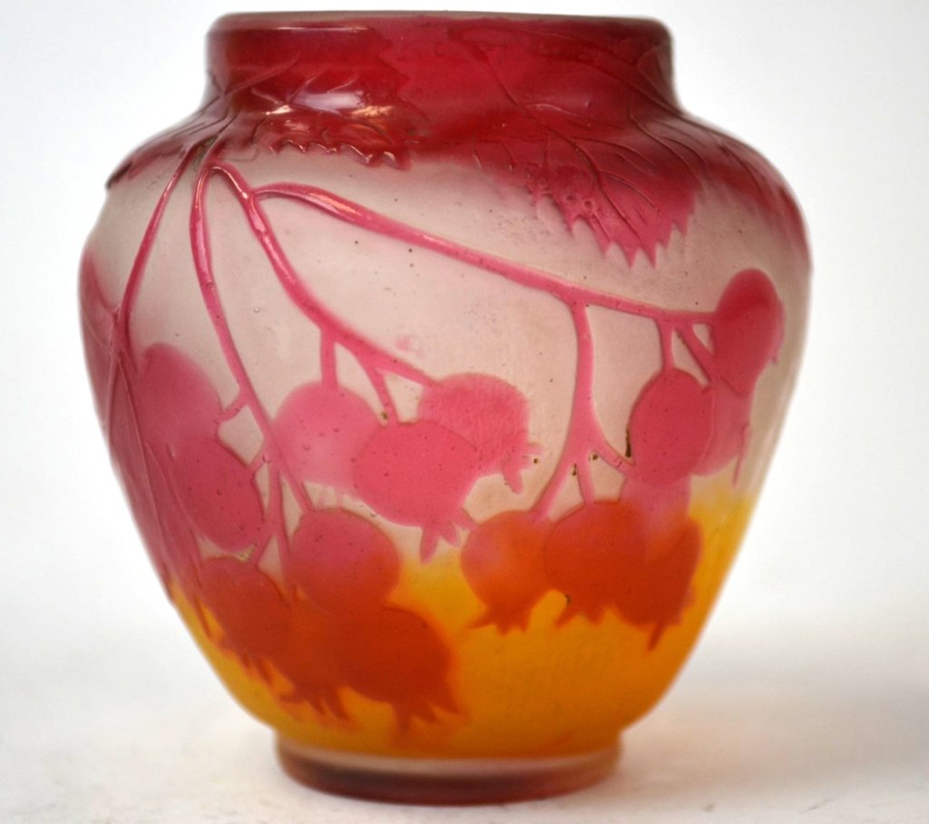 Galle French Cameo Art Glass Vase (1 of 9)