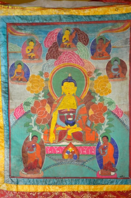 Painted Tibetan Thangka (1 of 8)