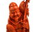 Chinese Carved Coral Fisherman Figure on Stand - 5