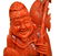 Chinese Carved Coral Fisherman Figure on Stand - 7