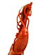 Chinese Carved Coral Fisherman Figure on Stand - 8