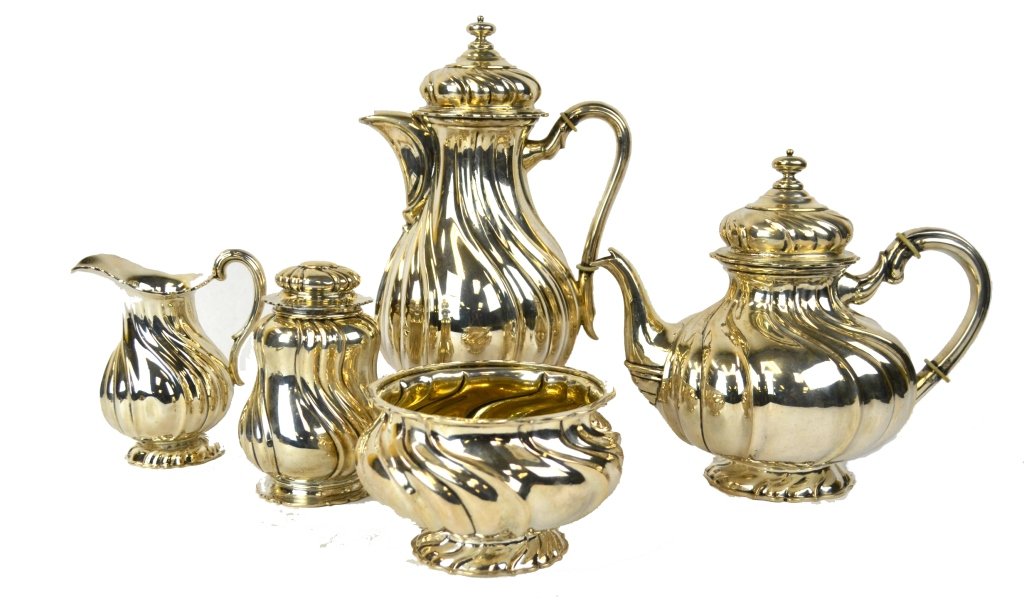 German 800 Silver Tea Set Adolf Schellenberg (1 of 10)