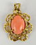 14K Gold & Coral Earrings & Pendant Set - 2