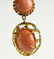 14K Gold & Coral Earrings & Pendant Set - 4