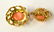 14K Gold & Coral Earrings & Pendant Set - 6