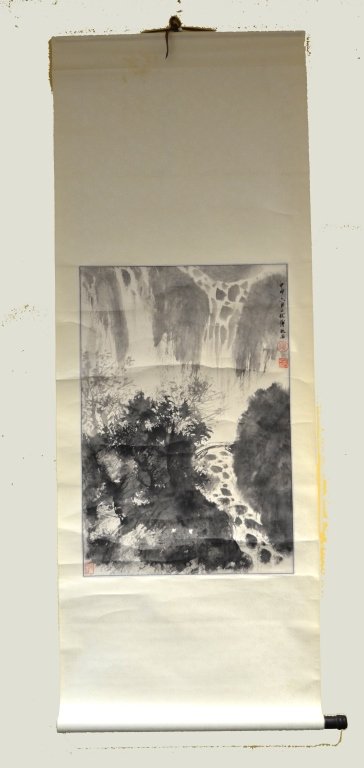 Chinese Watercolor Scroll Painting (1 of 4)